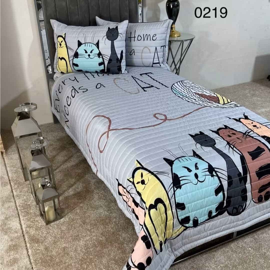 روتختی یک نفره چاپ دیجیتال سه بعدی سه تکه(ضمانت پرز و رنگ )