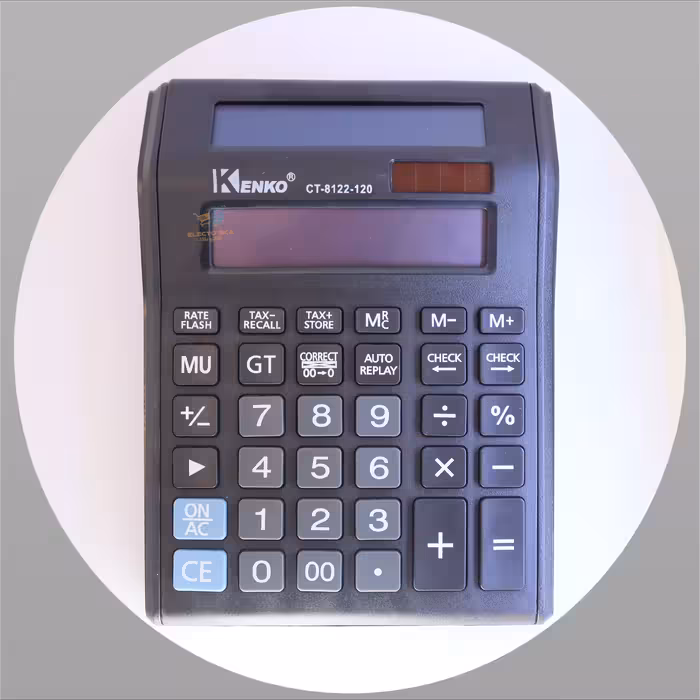 ماشین حساب KENKO  مدل CT8122- فروش عمده ماشین حساب الکتوبکا 3224