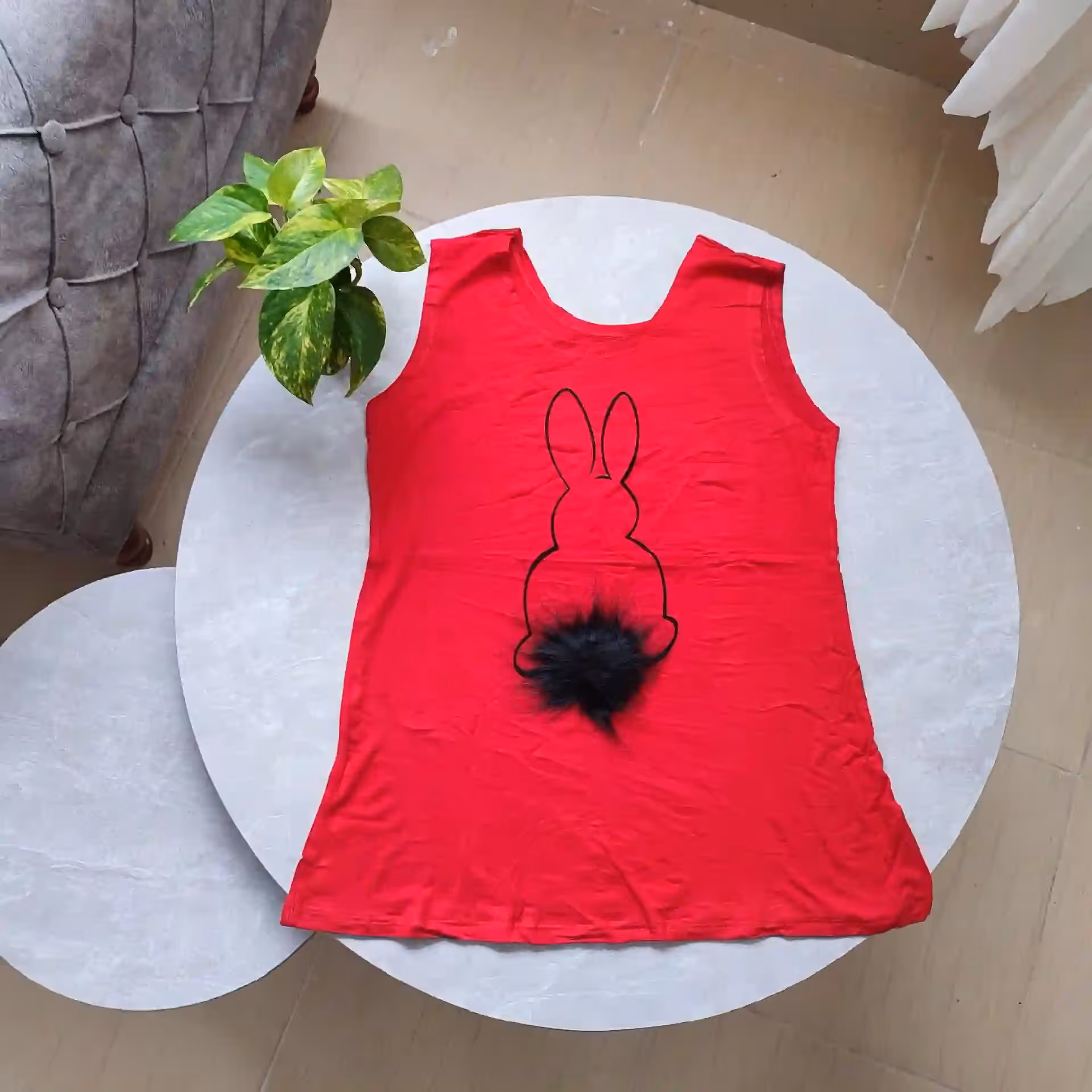 تاپ زنانه خرگوش جنس ویسکوز 