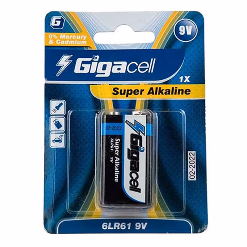 قیمت و خرید باتری کتابی گیگاسل مدل 6LR61 بسته 1 عددی &ndash; برایتو