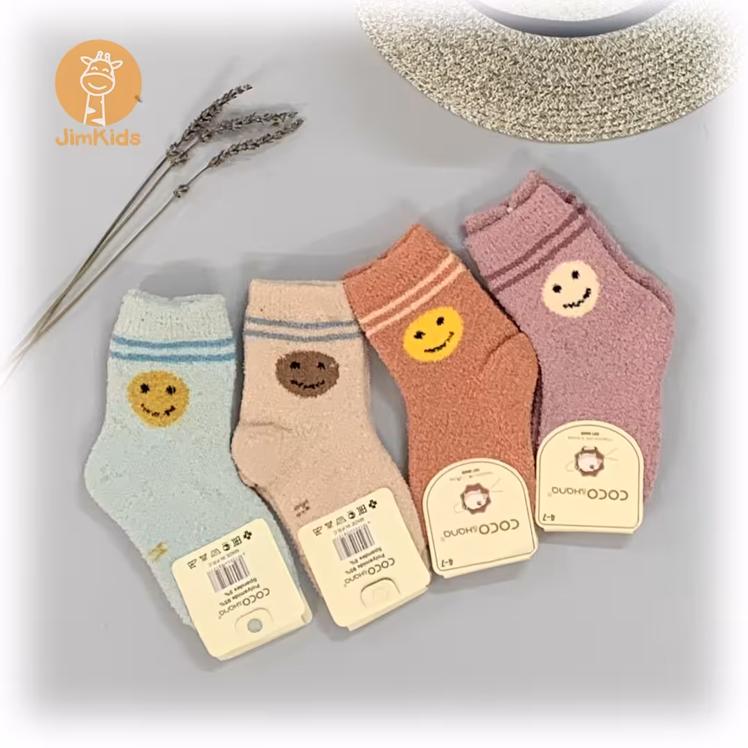 جوراب بوکله وارداتی چینی دخترانه و پسرانه 1 تا 6 سال