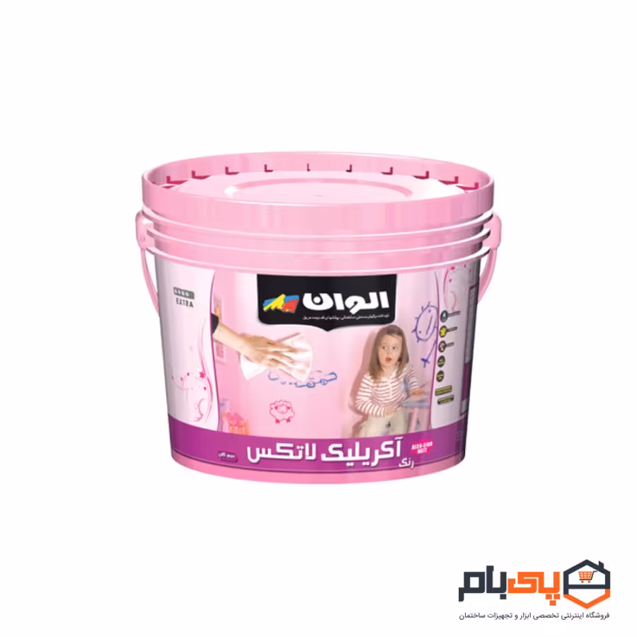 رنگ اکریلیک لاتکس نیمه مات الوان مدل ALCO-3115 حجم 2.5 گالن