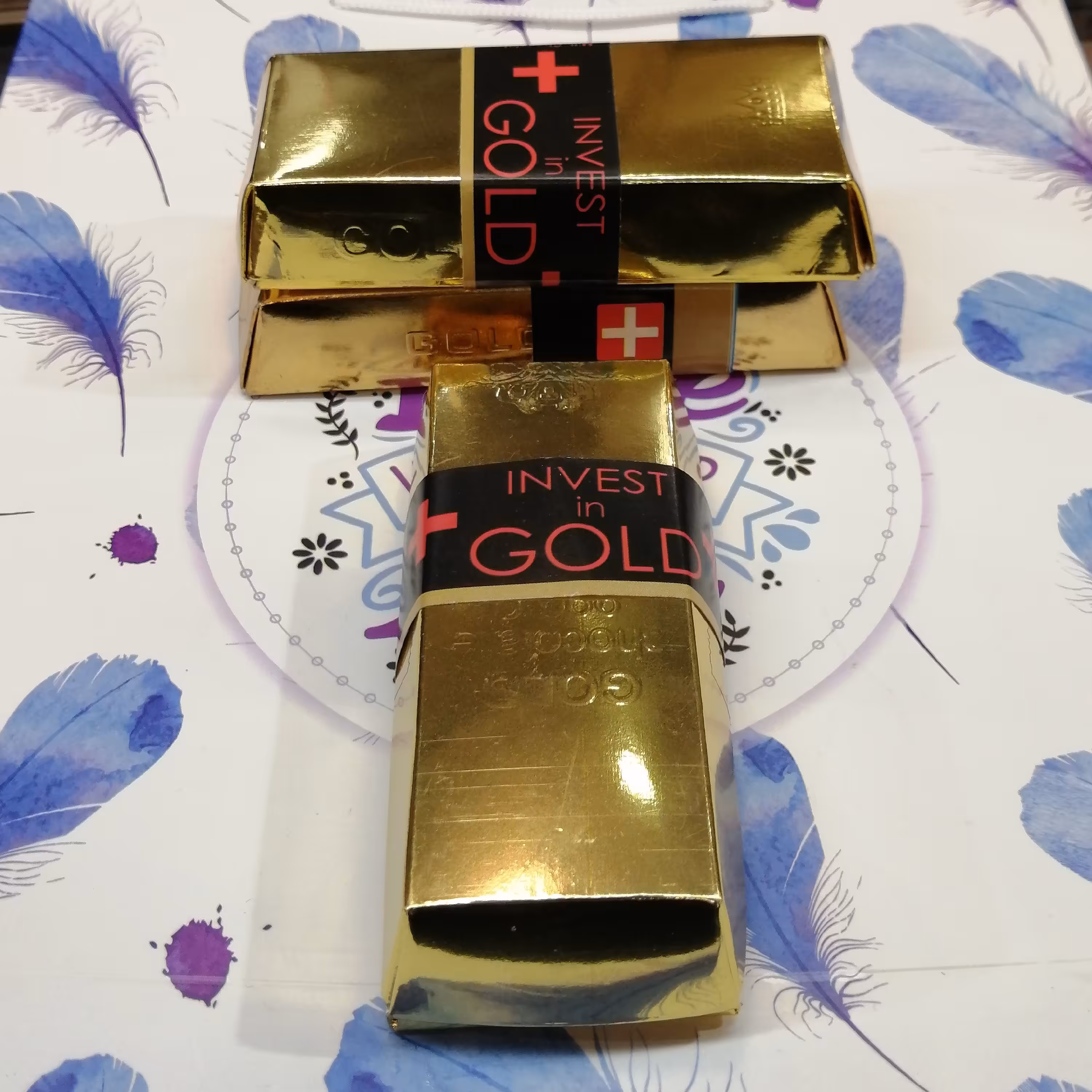 شکلات طرح شمش طلا بسیار فانتزی و شیک