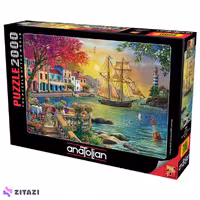 پازل 2000 تکه آناتولین مدل Beautiful Sunset in the Town کد 3955
