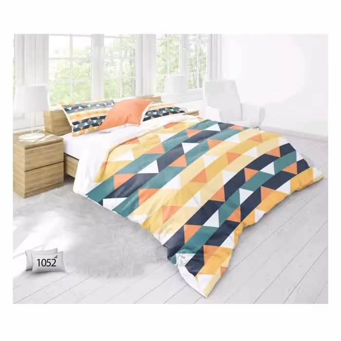 ست روتختی دونفره اسپرت 6 تکه شامل یک عدد لحاف و یک عدد ملحفه دور کشدار و چهار عدد رو بالشی 
سایز لحاف 220  در 240 فیکس
