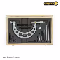 میکرومتر آسیمتو میله ای 100-0 خارج سر تعویض شو مدل 6-04-111
