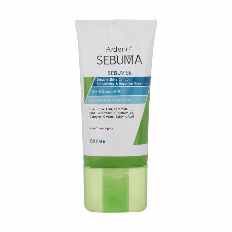 کرم ژل مرطوب کننده پوست چرب آردن سبوما {مدل Sebuvise} 40ml