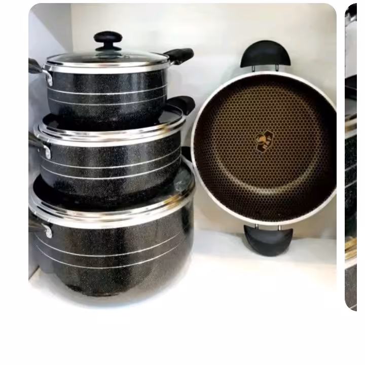 سرویس 7 پارچه هلنا طرح چدن داخل مشکی زنبوری