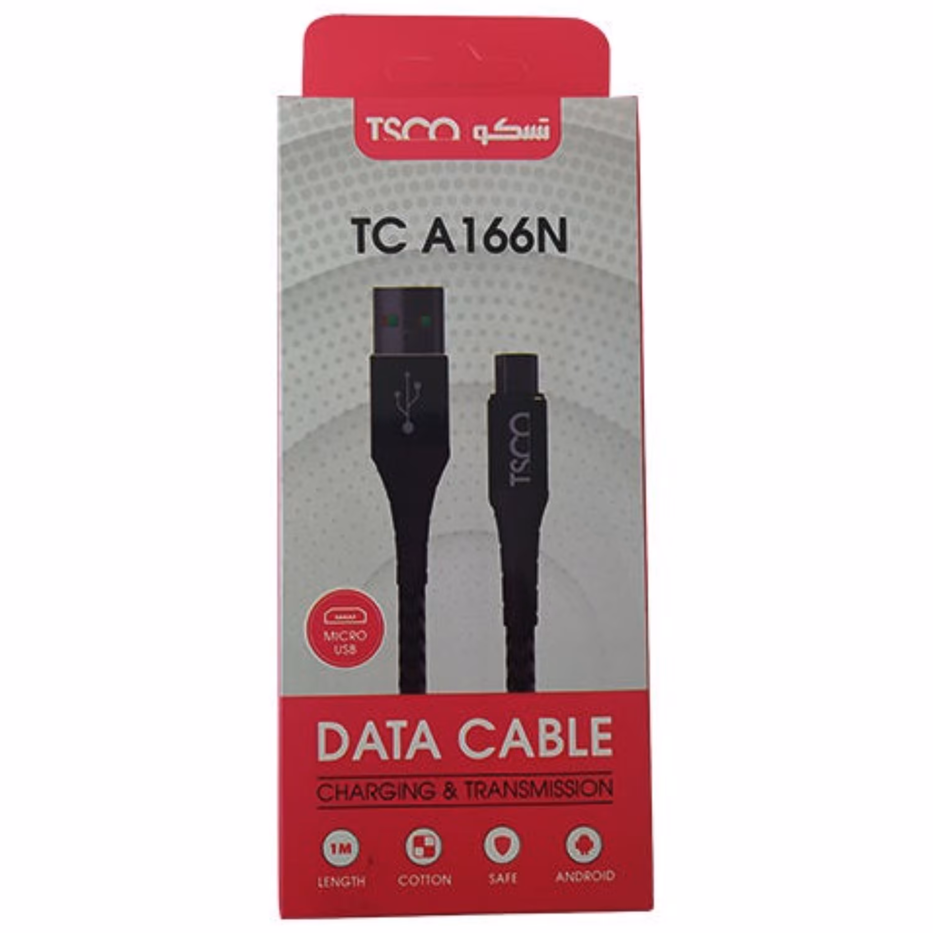 کابل تبدیل USB به MicroUSB تسکو مدل TC A166N طول 1متر