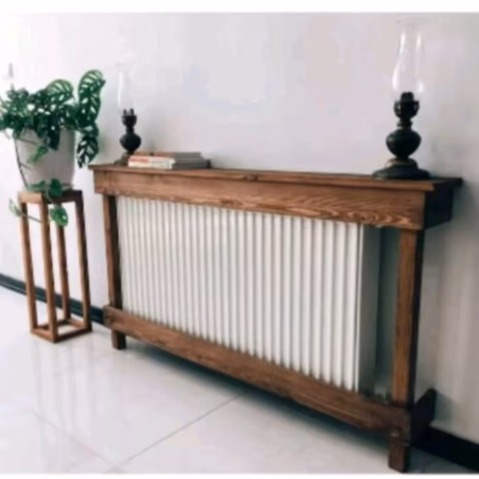 کنسول دکوری رو شوفاژی روستیک چوب روس در رنگ های مختلف 