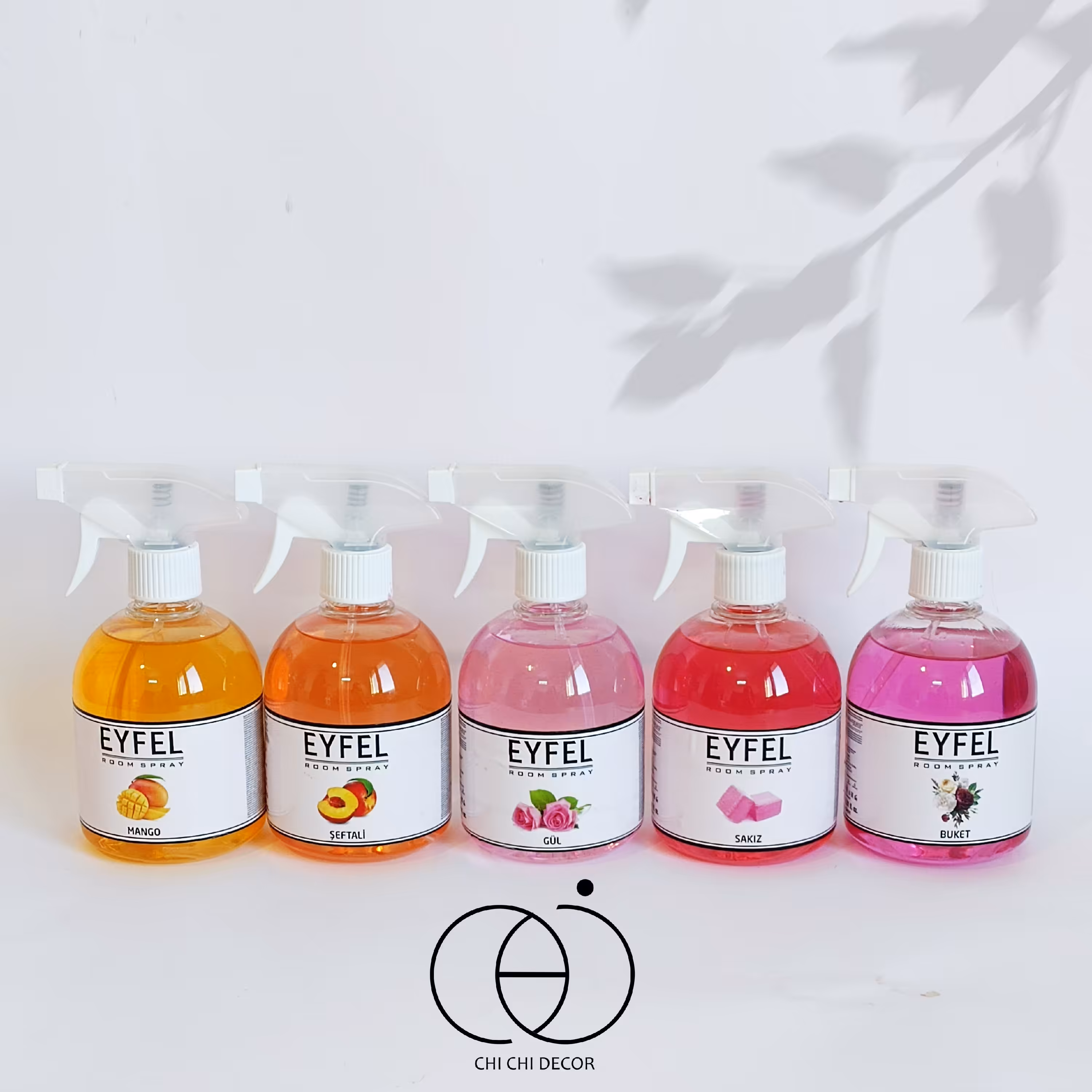 اسپری خوشبوکننده و تصفیه کننده هوا ایفل 500میل،عمده پک 15عددی،رایحه انتخابی