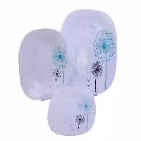 سرویس 6نفره اوپال Leon طرح 065 ابی