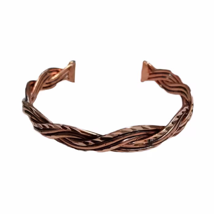 دستبند مسی ساده تراش کد JW163