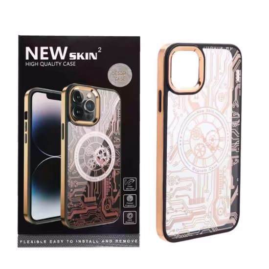 قاب گوشی اورجینال new skin 2 مگ سیف طرح تکنولوژی برای iPhone 13 / iPhone 14