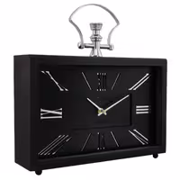 ساعت رومیزی آرتمیس مدل 2032 بلک (زه مشکی و صفحه مشکی) و اعداد سیلور(نقره ای)