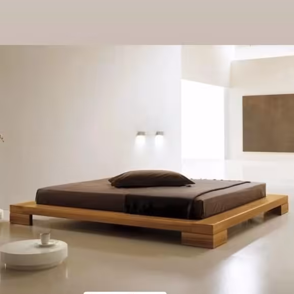 تخت خواب تمام چوب روس با پوشرنگ آلکیدی قابلیت باز و بسته شدن