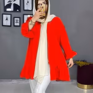 مانتو اسپرت زنانه کرپ ابروبادی مدل افسون