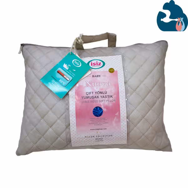 بالش پر قو کودک دو رو سرد و گرم برند isiz