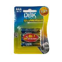 باتری نیم قلمی دی بی کی بسته 4 عددی DBK Ultra PREMIUM AAA LR03 Battery 4-pack