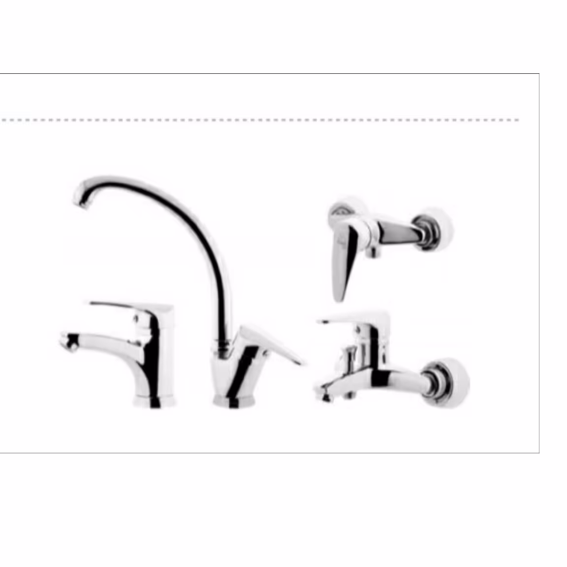 ست کامل شیرآلات البرزروز مدل باران کروم