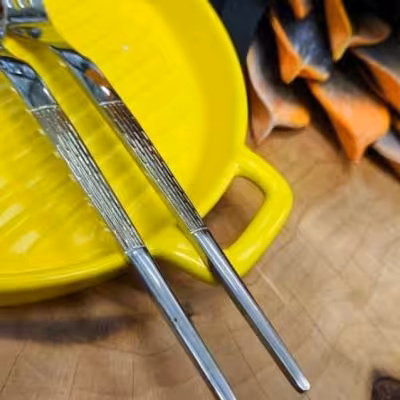 ست قاشق و چنگال جعبه ای فالکون. تمام نقره ای