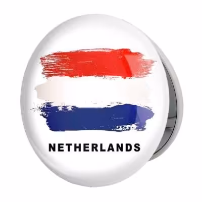 آینه جیبی خندالو طرح پرچم هلند مدل تاشو کد 20469