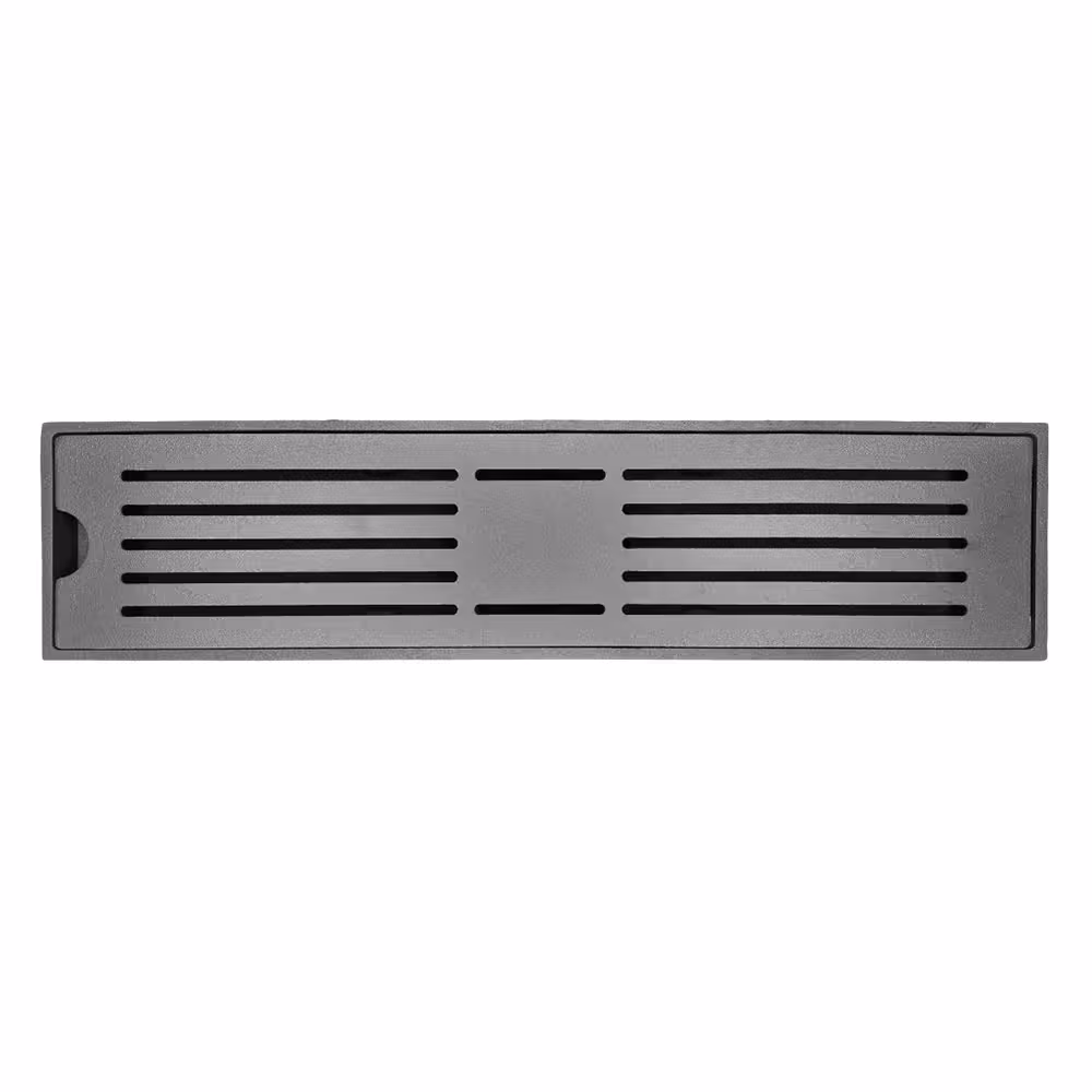 کفشور خطی مشبک آلومینیومی درب استیل دو حالته 30 سانتی سارانیک کد TD402