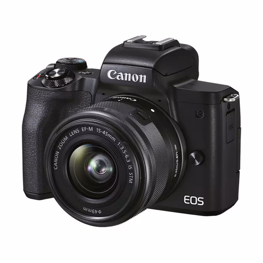 دوربین عکاسی دیجیتال کانن مدل EOS M50 Mark II kit به همراه لنز 15-45mm f/3.5-6.3 IS STM