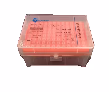 سرسمپلر کریستالی داخل رک بدون فیلتر پایه بلند 20-0٫5 میکرولیتر DnaseRnaseFree بسته 96 عددی