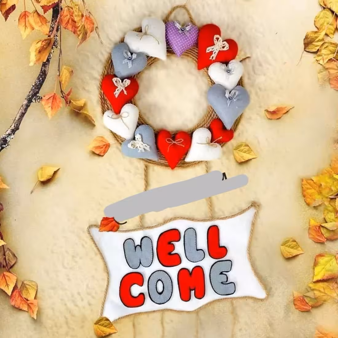 تزیینات نمدی آویز wellcom