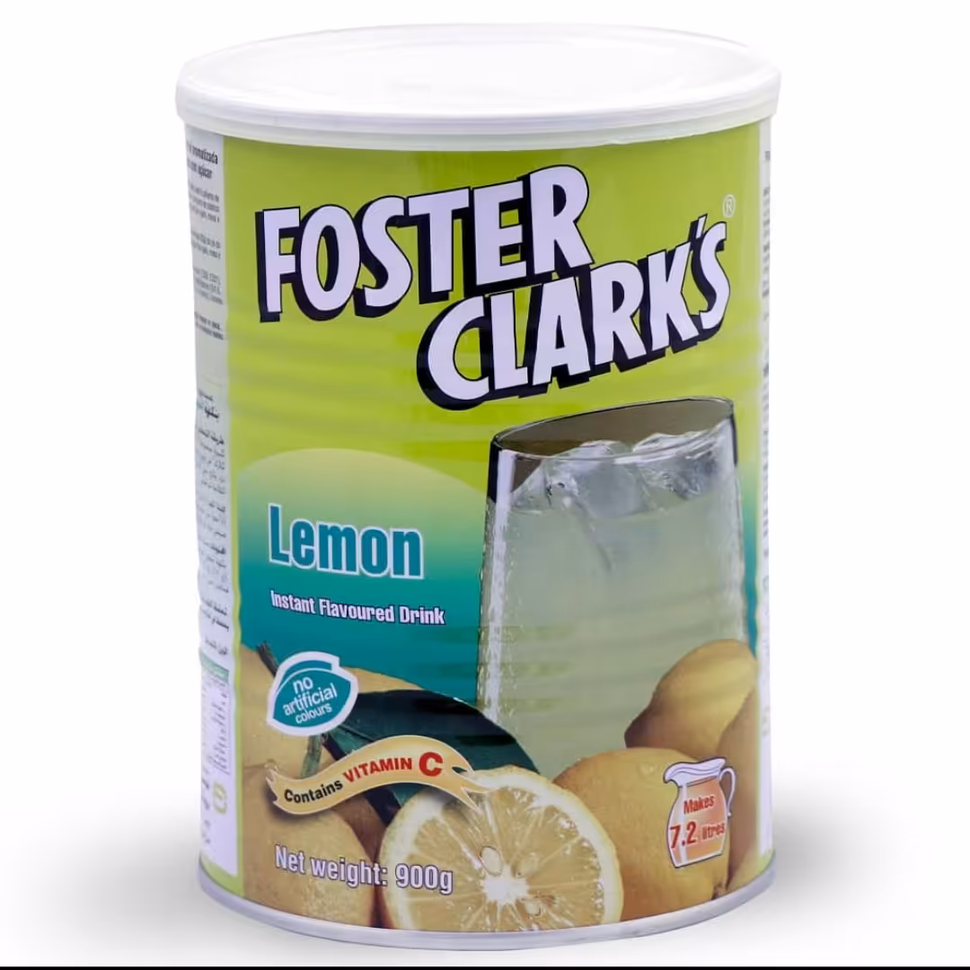 پودر شربت در 6 طعم، برند فوستر کلارکس، 900 گرمی، محصول کشور مالت، در 6 طعم لیمویی - هفت میوه-آناناس-شاه توت-پرتقال-انبه