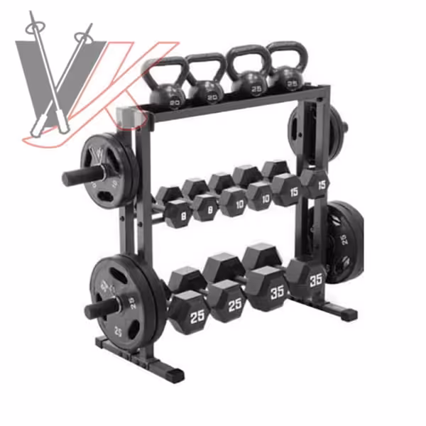 رک دمبل سه طبقه Three-tier dumbbell rack کد1304218