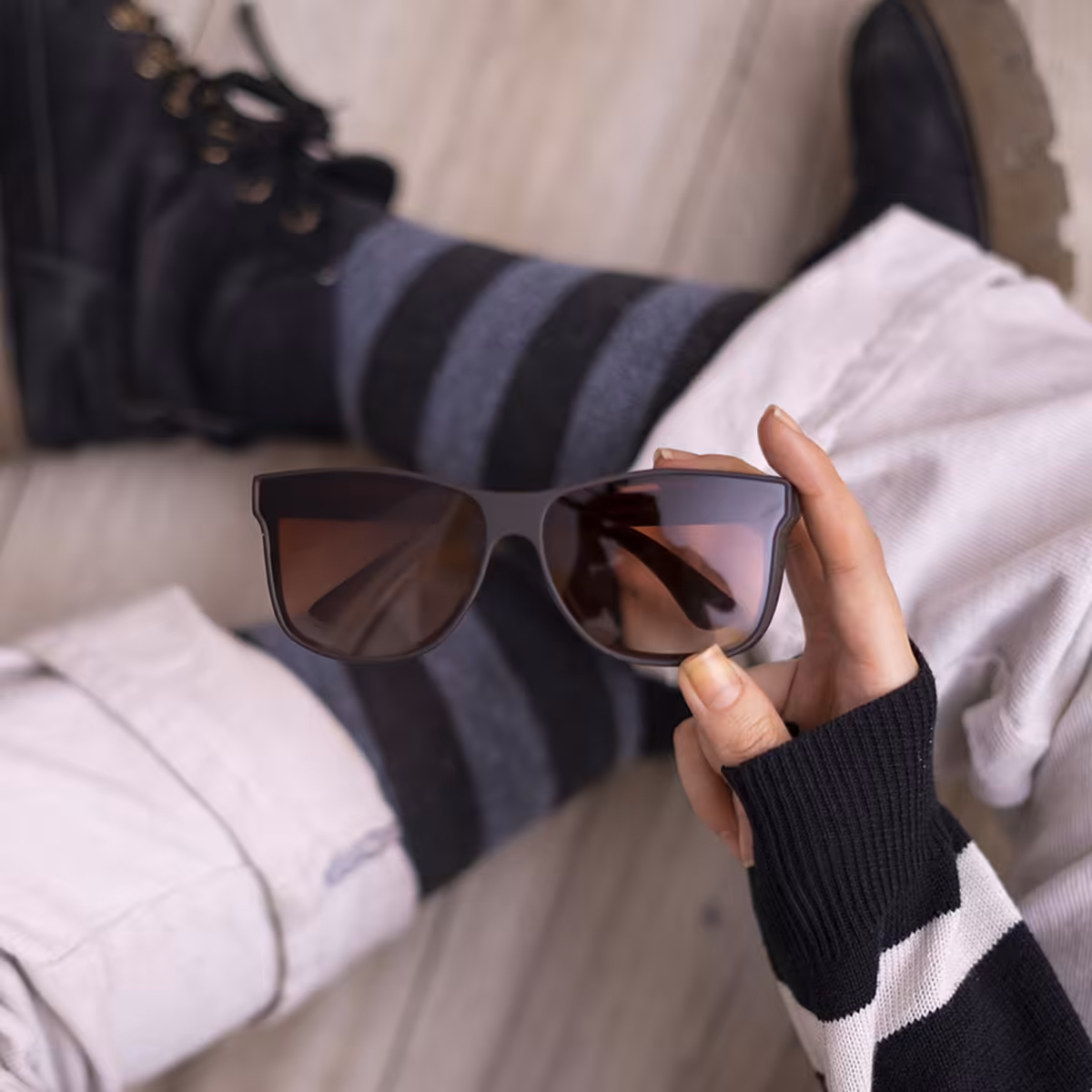 عینک آفتابی مدل HOTA (قهوه ای)