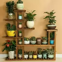 استند چوبی گل و کاکتوس سایز متوسط 613