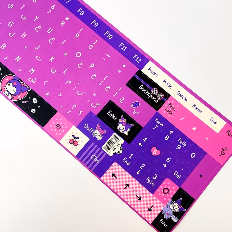 استیکر کیبورد کامپیوتر طرح کرومی