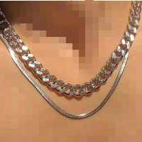  گردنبند ماری و کارتیر نقره ای استیل