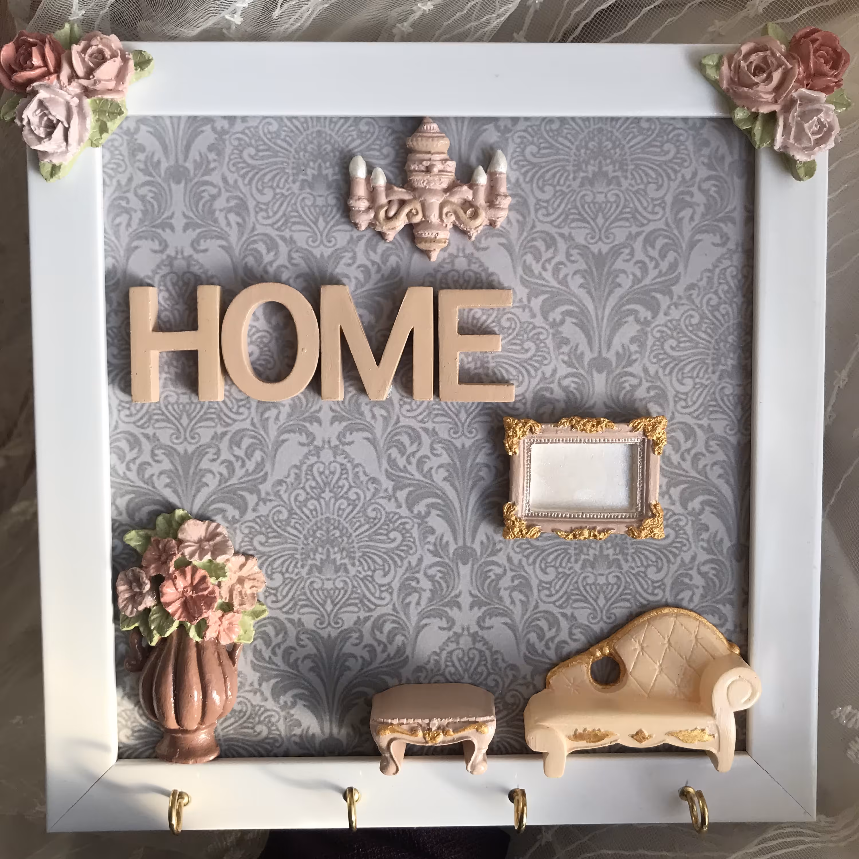 جاکلیدی دیواری چوبی