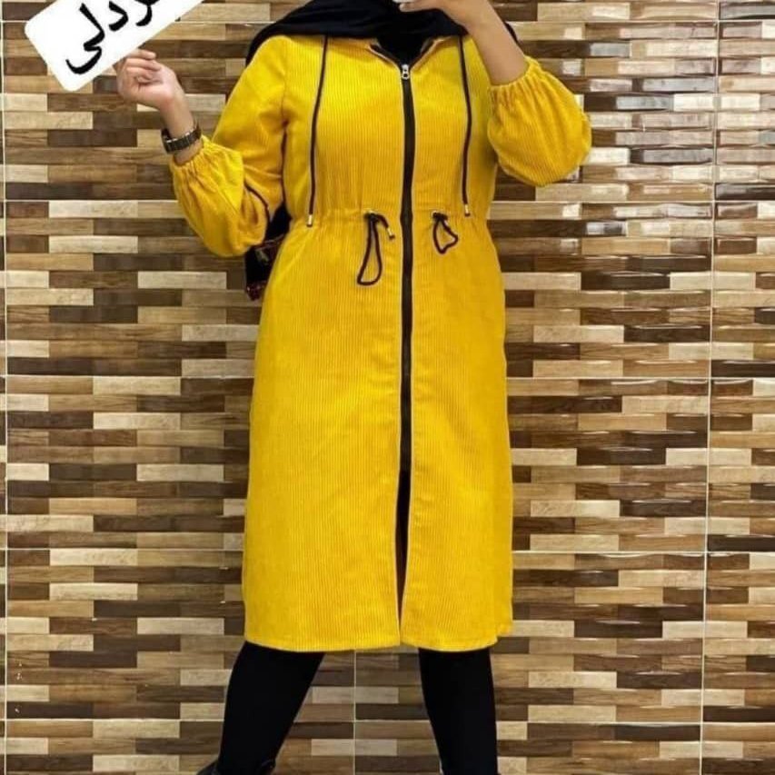 مانتو بلند کبریتی کلاه دار ، ارسال رایگان