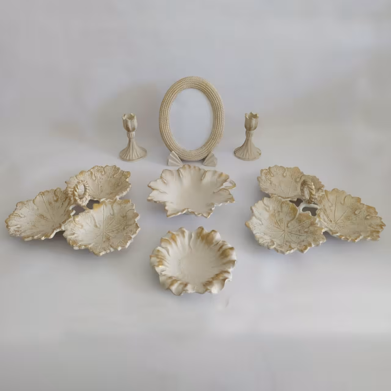 هفت سین پلی استر آماده با طرح و رنگ موجود در عکس