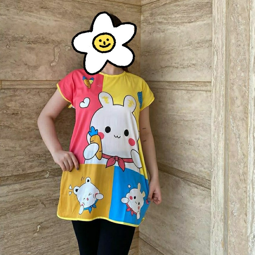 تونیک تی شرت عروسکی نخ پنبه
