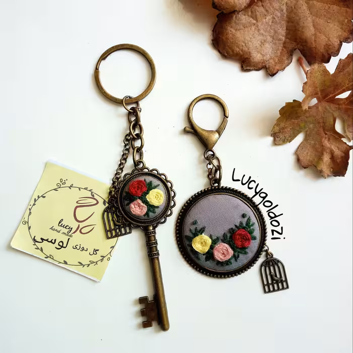 ست آویز کیف و سرکلیدی کد 075