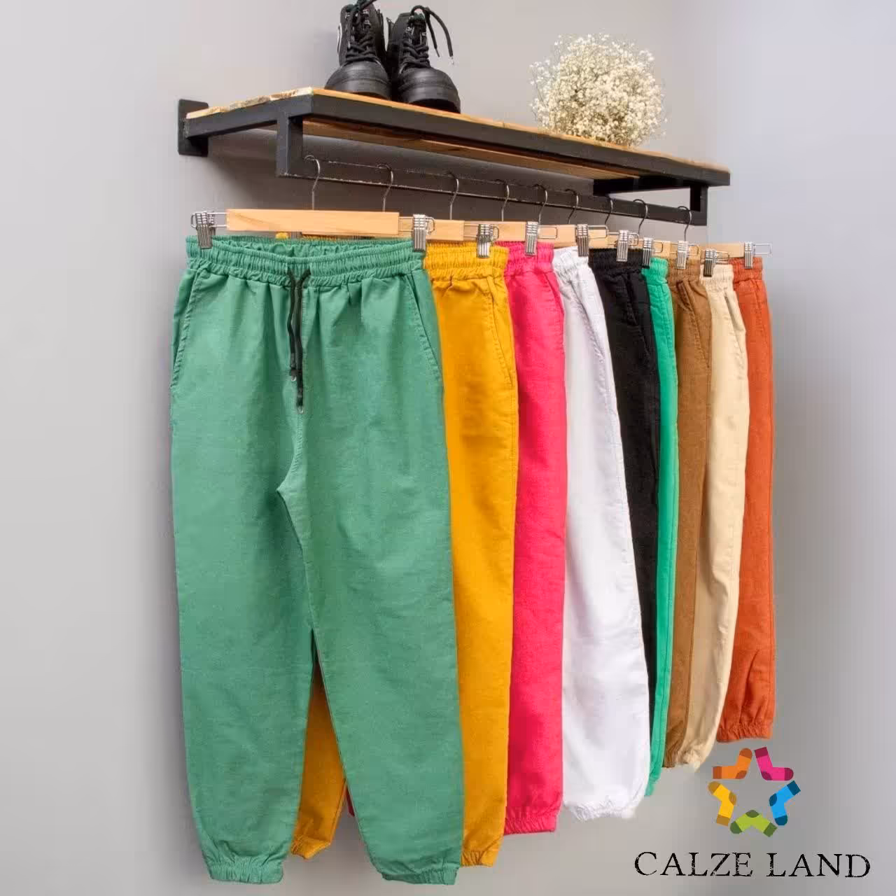 شلوار کتان زنانه دم پا کش مناسب سایز 38 تا 44 در رنگ های متنوع