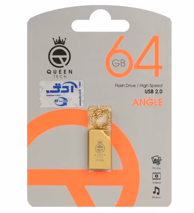 فلش مموری کوئین مدل Angle USB 2.0 ظرفیت 64 گیگابایت