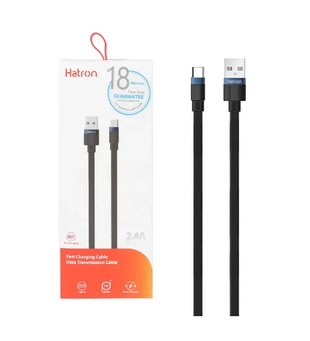 کابل شارژ فست هترون Type-C مدل HC155UC