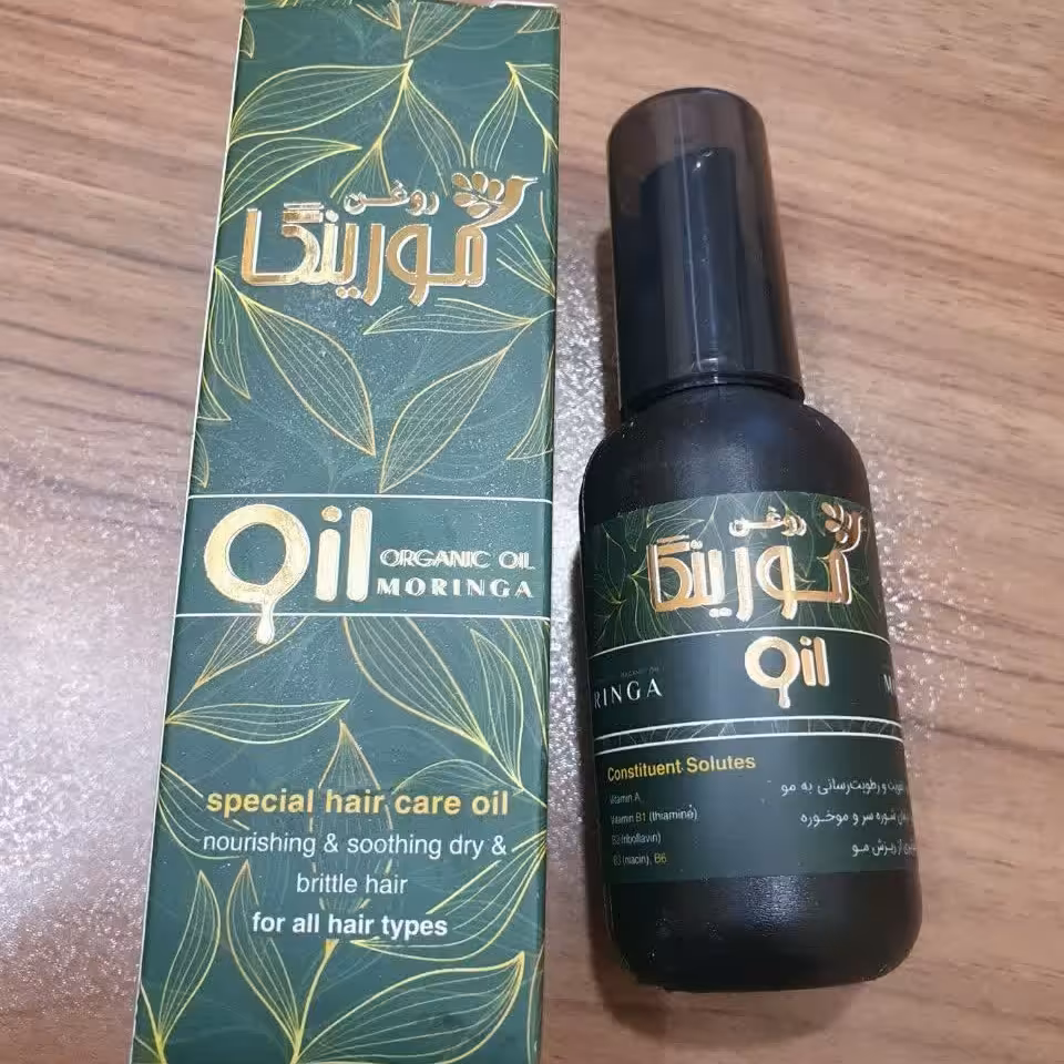 روغن مورینگا 65 سی سی مناسب پوست و مو جوانسازی و ضد پیری پوست 