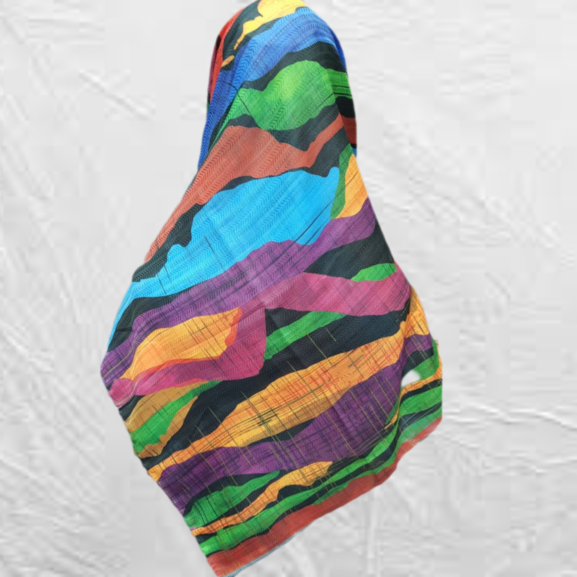 روسری نخی آبرنگی