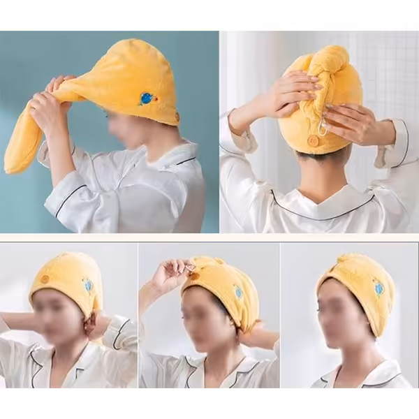 کلاه حمام حوله ای مدل هندی