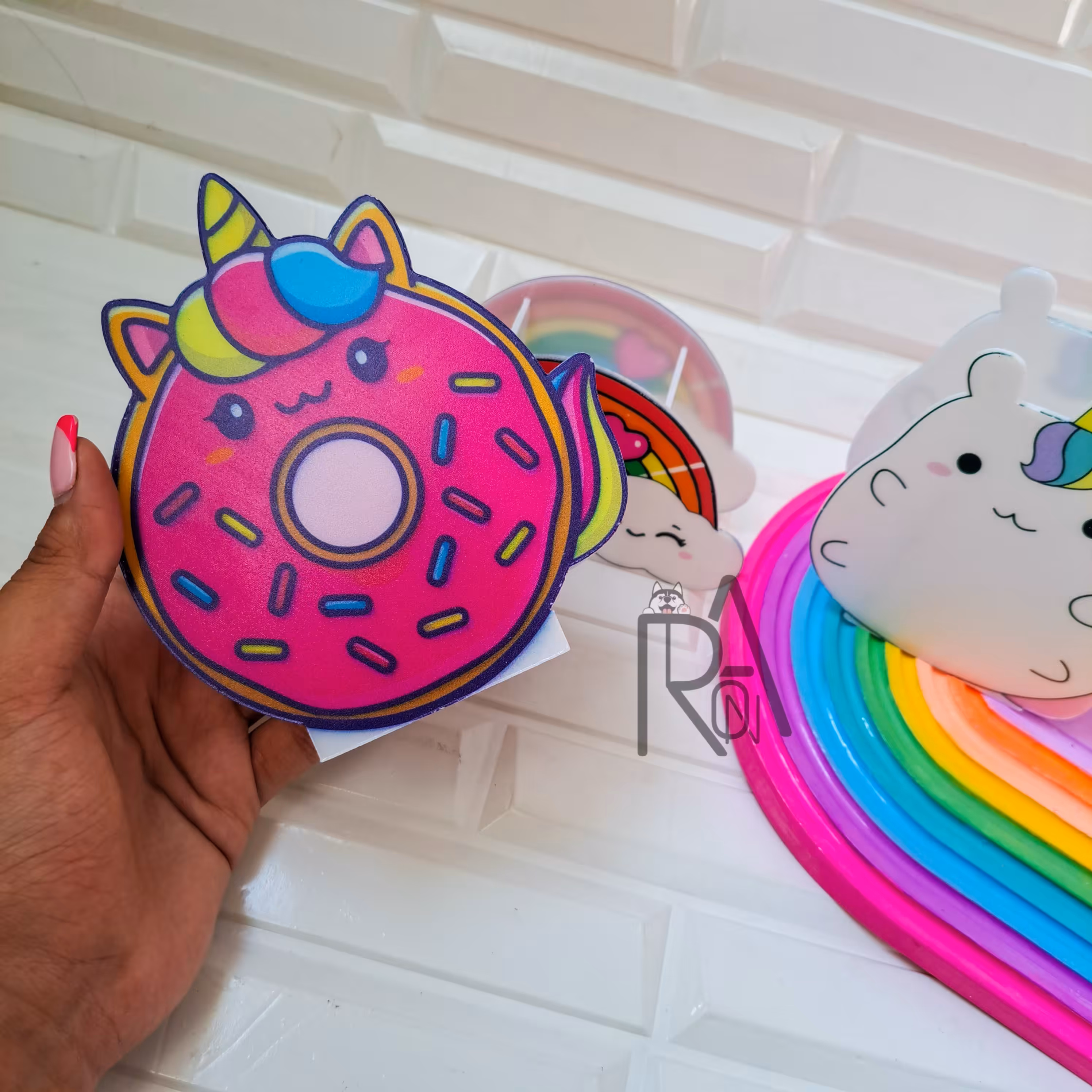 رنگین کمان ارگانایزر  نظم دهنده جاقلمی جنس پلکسی فانتزی یک عدد