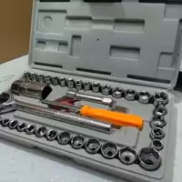 ست کامل جعبه بکس 40پارچه aiwa 40 آیوا تیکه آچار بوکس ریز  achar box