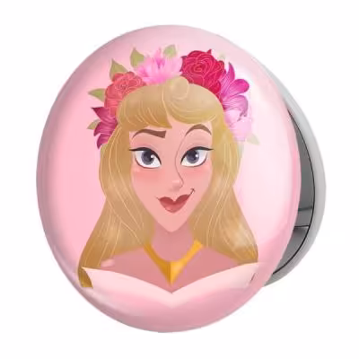 آینه جیبی خندالو طرح زیبای خفته مدل تاشو کد 1423